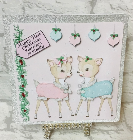 Boy & Girl Twins 1st Christmas by Anita Henery