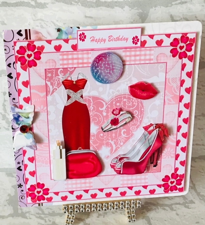 Paint the Town Red Decoupage Topper by Anita Henery