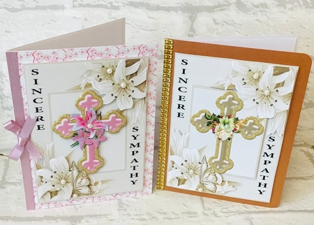 Sympathy Lillies and Cross 3 and 4 by Anita Henery