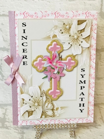 Sympathy Lillies and Cross 3 and 4 by Anita Henery