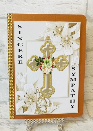 Sympathy Lillies and Cross 3 and 4 by Anita Henery