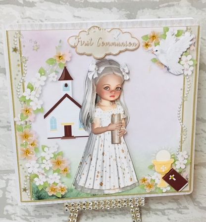 Sweet Little Holy Communion Girl with Candle Mini Kit by Anita Henery