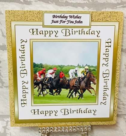 GF Horse racing by Anita Henery