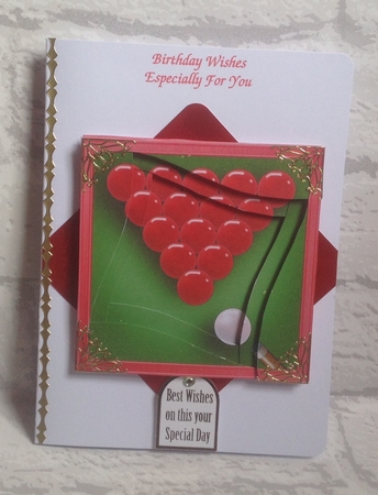 Snooker Quick Card with Wavy Spiral Side Stacker by Anita Henery