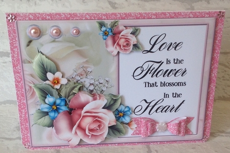 Love is the flowers that blossoms in the heart by Anita Henery
