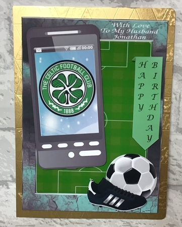 Football phone for Celtic Fan by Anita Henery