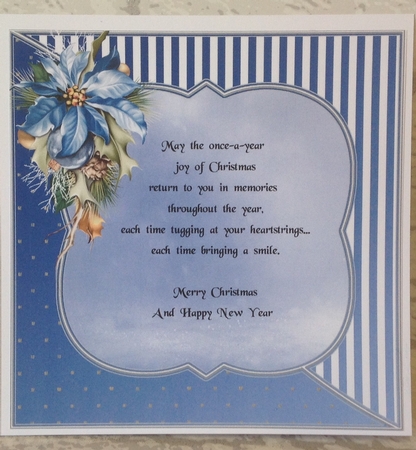 Festival Christmas Blue by Anita Henery