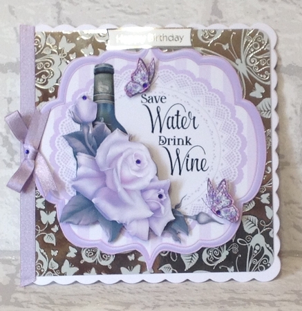 Save water drink wine 2 by Anita Henery