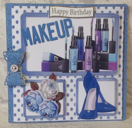4 Lovely  Card Fronts to Pamper! on your special day 8x8 Mini kit by Anita Henery