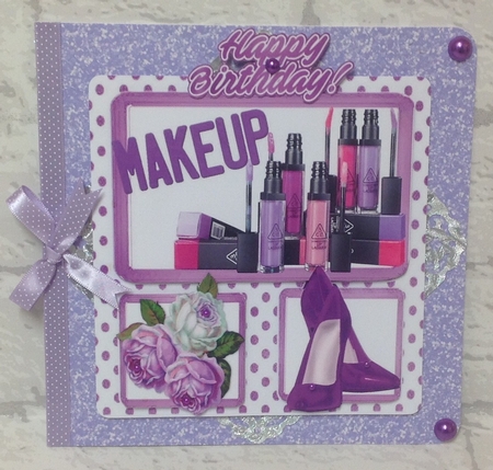 4 Lovely  Card Fronts to Pamper! on your special day 8x8 Mini kit by Anita Henery