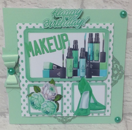 4 Lovely  Card Fronts to Pamper! on your special day 8x8 Mini kit by Anita Henery