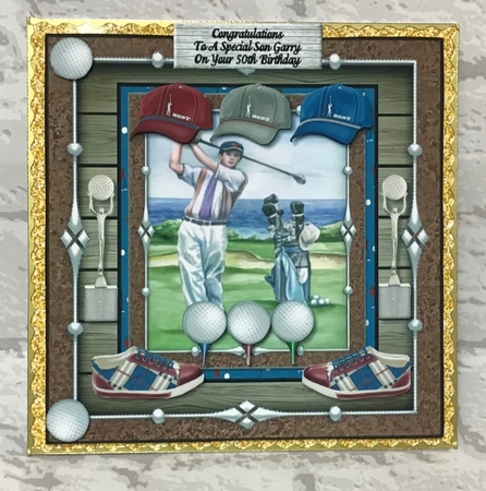 Male Card Golf by Anita Henery