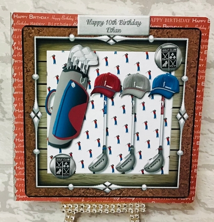 Male Card Golf  4 by Anita Henery