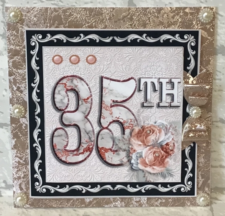 Floral Anniversary Toppers 35th - 70th by Anita Henery