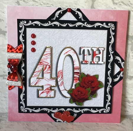 Floral Anniversary Toppers 35th - 70th by Anita Henery