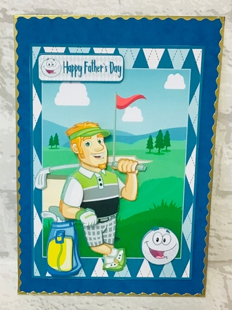 Golfing Gary A5 by Anita Henery