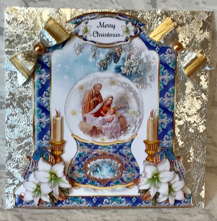 Nativity Snowglobe Shaped Mini Page Kit by Anita Henery