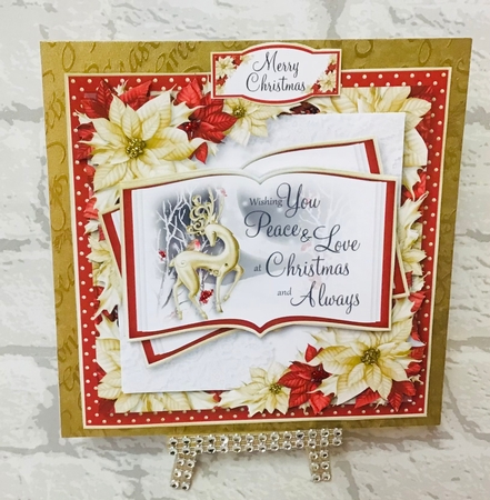 Red and Gold Silhouette Open Book 3 by Anita Henery
