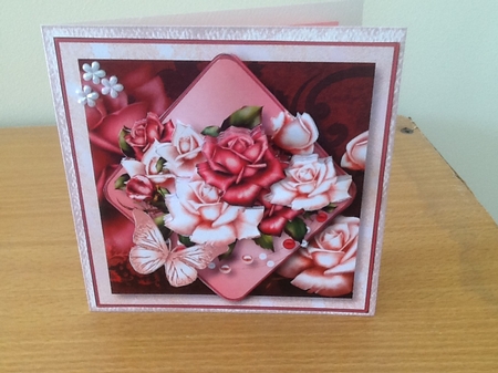 Beautiful Roses - Diamond Layer Card Mini Kit by Ann Axelsen