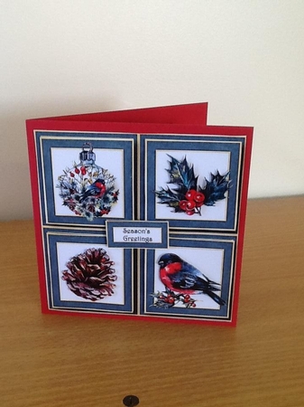 Beautiful Watercolour Christmas Quad Frame by Ann Axelsen