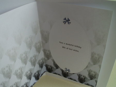 Black Labrador Dog Insert by Ann Blackman