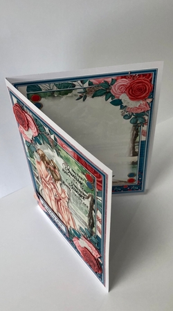 5x7 Floral Girl Card TWO  by Ann Ramsell