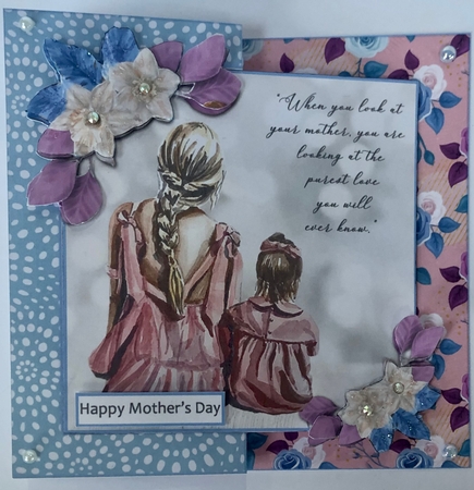 Mothers Day Fold Back with Folio Option 2 by Ann Ramsell