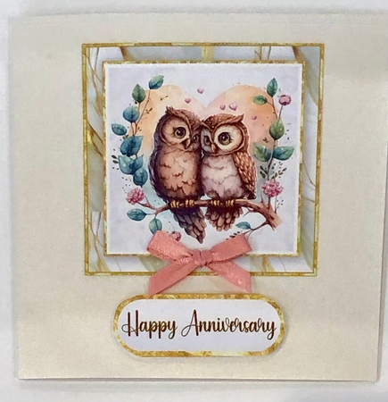 OWL Couples Card Front Mini Kit-1 by Ann Ramsell
