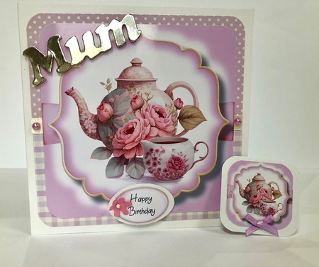 Simple Watercolour Floral Teapot & Teacups Bumper Kit by Ann Ramsell