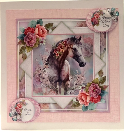 Floral Boho Horse 03 Mini Page Kit by Ann Ramsell