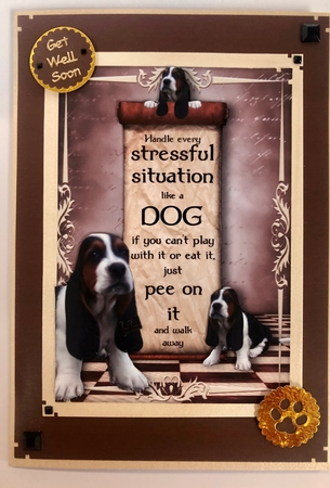 Handle Every Stressful Situation Like a Dog - basset Hound by Ann Ramsell