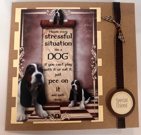 Handle Every Stressful Situation Like a Dog - basset Hound by Ann Ramsell