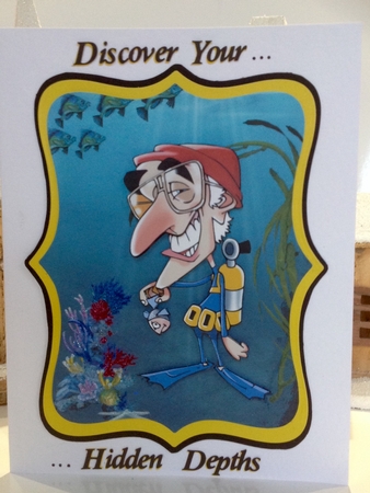 STAY CALM & KEEP DIVING MALE BIRTHDAY MINIKIT by Ann Ramsell