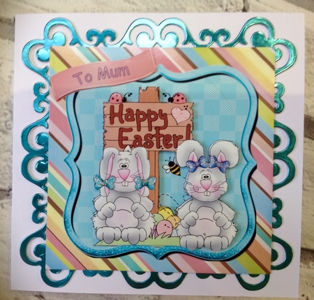Easter Time Female/Male Card by Ann Ramsell