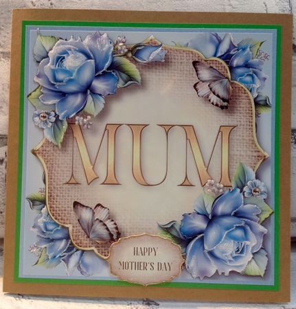Mum - Porcelain Roses 8x8 by Ann Ramsell
