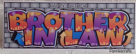 Graffiti BROTHER IN LAW large dl by Ann Ramsell
