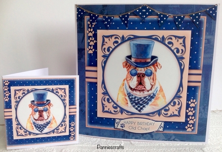 Hope your day is Pawsome - British Bulldog by Ann Ramsell