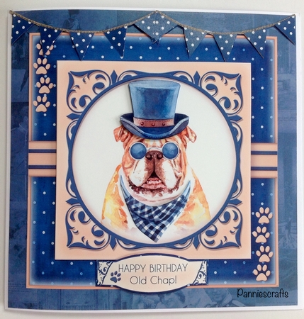 Hope your day is Pawsome - British Bulldog by Ann Ramsell