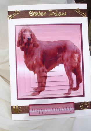 Red Setter Dog Pyramid by Ann Ramsell
