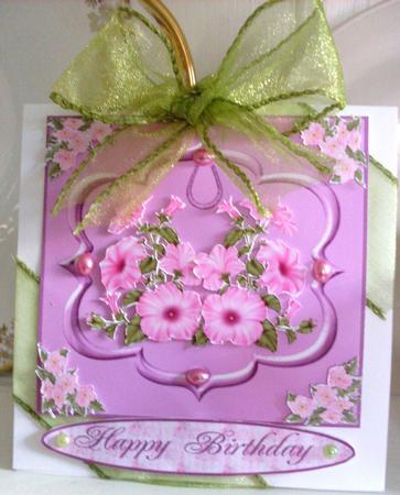 Pink & Mauve Framed Floral Step by Step by Ann Ramsell