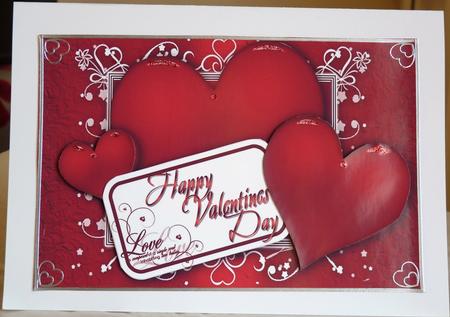Red Red Hearts Valentine or Birthday by Ann Ramsell