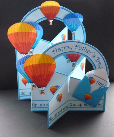 Hot Air Balloon Cascade Deluxe by Ann Ramsell