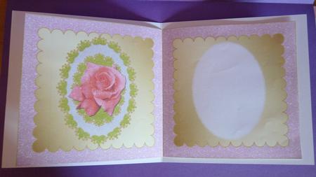Rose in Oval Frame Insert 2 by Ann Ramsell