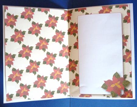 Poinsettia Insert (cream) by Ann Ramsell