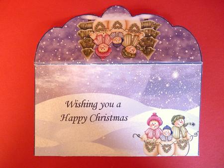 Gift Envelope/money Wallet - Snowmen by Ann Ramsell