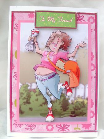 Newspaper Lady A4. by Ann Ramsell