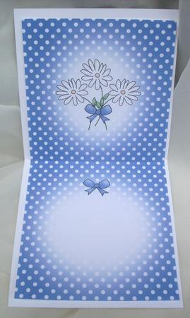 Pretty Polka Dots Square Landscape Card Insert by Ann Ramsell