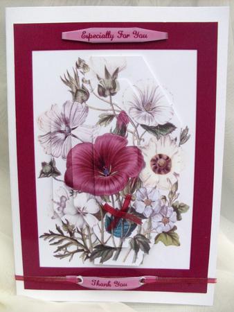 Burgandy Flowers by Ann Ramsell