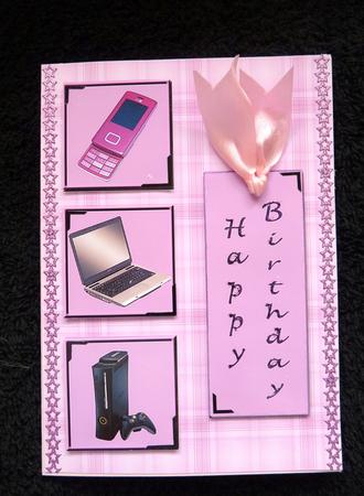 Technology for the Ladies Decoupage Quick Card Front by Ann Ramsell