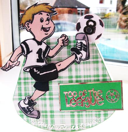 Footy Mad Wobble Card by Ann Ramsell
